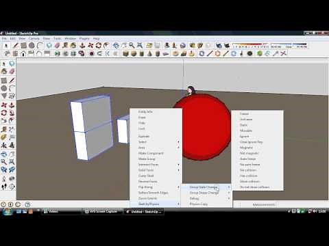 SketchUp Sketchyphysics How to make MAGNETS tutorial HD