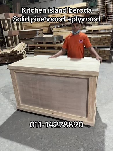 Custom Kitchen Island Ideas in Pine and Plywood