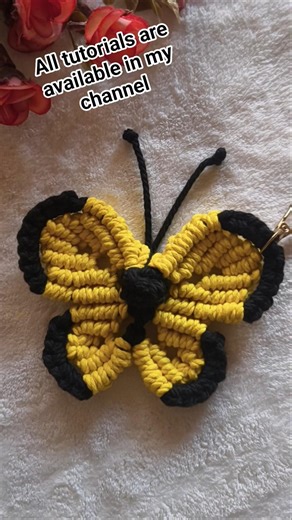 Macrame keychain tutorial | easy steps for beginners | Handmade #shorts #macramekeychaintutorial