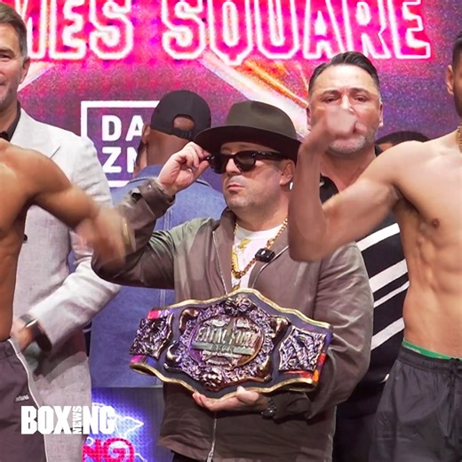 346K views · 3.6K reactions | Lively final face-off between Devin Haney and Jose Ramirez.  | Boxing News | Facebook