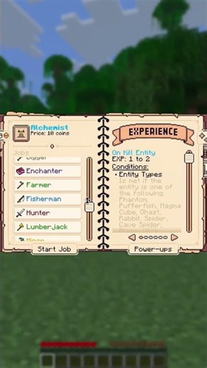 this Minecraft mod gives you a job #minecraft #minecraftshorts #minecraftmods #smurf #smurfcat #asmr