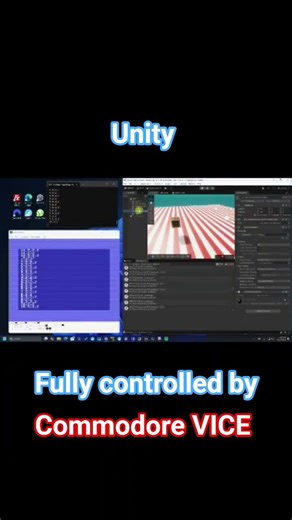 C64 controls UNITY Objects