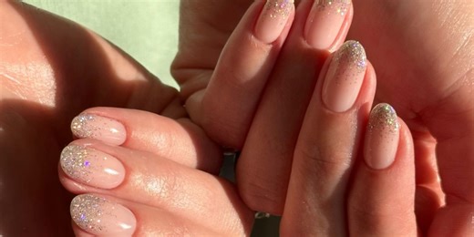 45 Dazzling New Year's Nail Ideas, Including Mixed Metals, Shimmery Tips, and French Lace