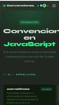 Convenciones en Introducción a Javascript #js #javascript #datatypes #programming