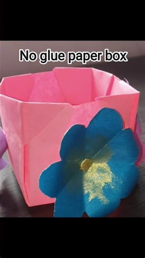 DIY Paper Box Without Glue | Easy Origami Box Tutorial | No Glue Craft