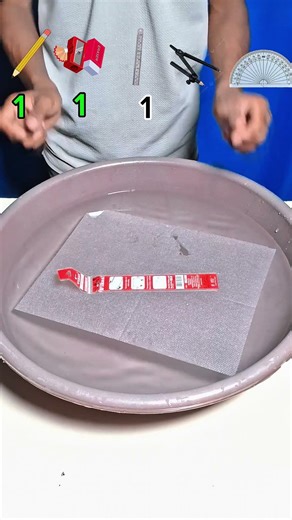 Pencil vs Sharpener vs Compass vs Protractor 🤯 | Satisfying Water Challenge