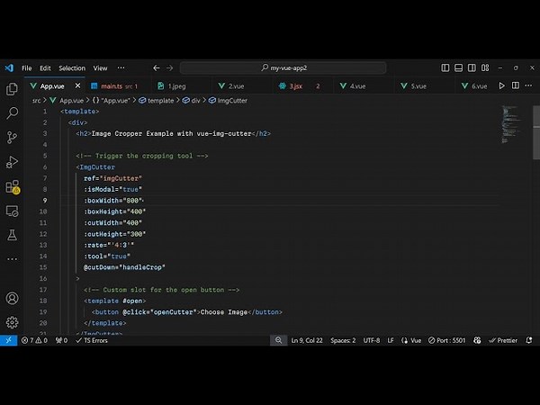 Build a Vue.js 3 Modal Image Editor to Crop,Zoom & Rotate Images in Browser Using vue-img-cutter