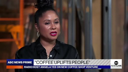 12K views · 58 reactions | "That's a big deal for us, to learn about fair trade." Angela Yee sits down with Linsey Davis to talk about entrepreneurship in the coffee industry, and her mission to end the inequities involved in its production. https://abcn.ws/3bEDYid | ABC News Live | Facebook