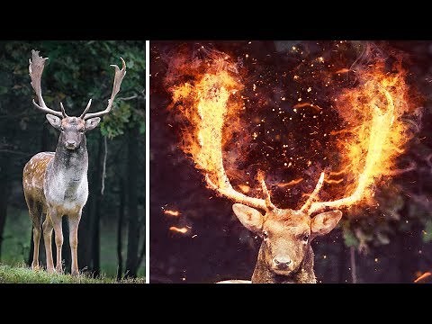 Fire Anything in Photoshop Using ONLY Brushes - Photoshop Tutorial