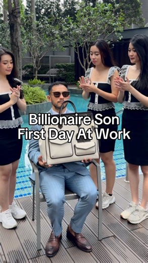 Ben Sumadiwiria on Instagram: "Billionaire Son: First day at Work💰"