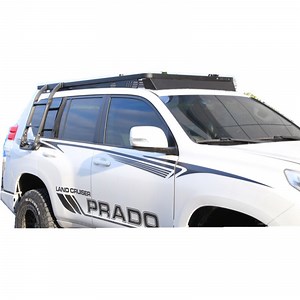 [Hot Item] Factory Price Universal 4X4 Aluminium Luggage Cargo Carrier Basket Vehicle Car Roof Rack with Ladder for 4runner Toyota