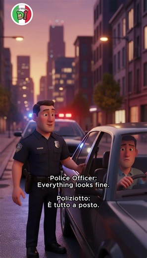 Police & Driver Conversation | English–Italian #italiaonline #a1italian #a2italian #speakitalian