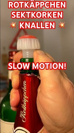 ROTKÄPPCHEN RUBIN SEKT - SEKTKORKEN 💥KNALLEN💥 LASSEN in ZEITLUPE / SLOW MOTION !!!