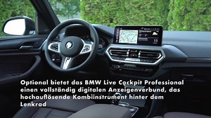 Der neue BMW X3 und der neue BMW X4 - BMW Live Cockpit Plus mit 10,25 Zoll großem Display serienmäßi