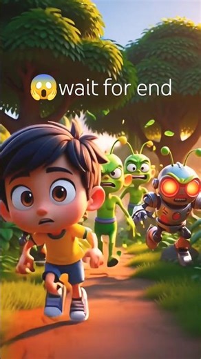 Aarav's Jungle Mein Alien Ka Clash! 👽🚀 #shorts #ytshorts #shortvideo #aliens #robots