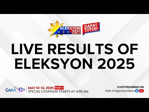LIVE VOTE COUNTER - Philippine Elections Partial Unofficial Results (PART 1) | Eleksyon 2025