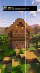 Sapixcraft: Best Vbrant, Cartoony Styled HD Minecraft Texture Pack #minecraft #texturepack #shorts