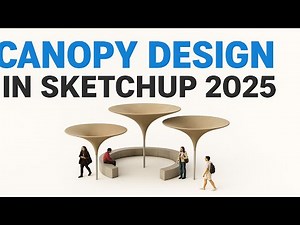 Canopy Design in SketchUp 2025 Step by Step Tutorial