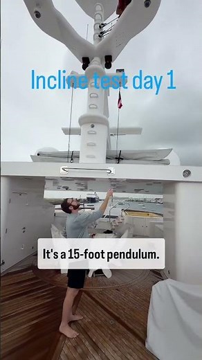 Pendulum Incline Test on MY Unbridled: Precision & Engineering for Smooth Sailing