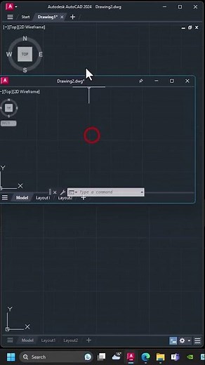 #autocad _1 | two windows in autocad #cad #tutorials