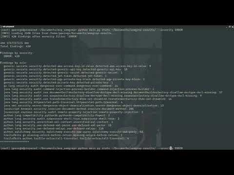 Semgrep Output Aggregation – Quick MVP Dem