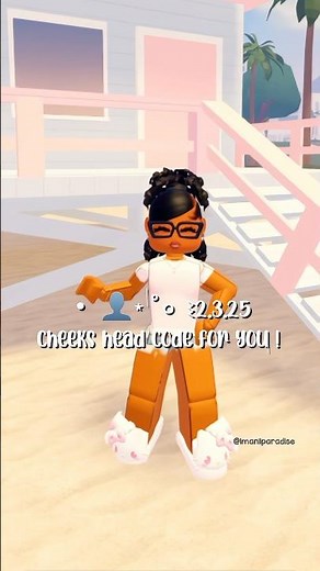 Cheeks head code for berry avenue and bloxburg #roblox #codes #bloxburg #brookhaven #shortsviral