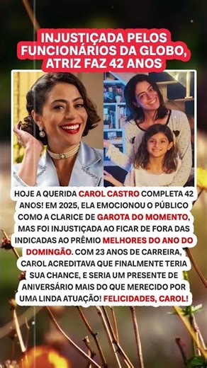 Atriz faz 42 anos sem a merecida indicação ao Melhores do Ano