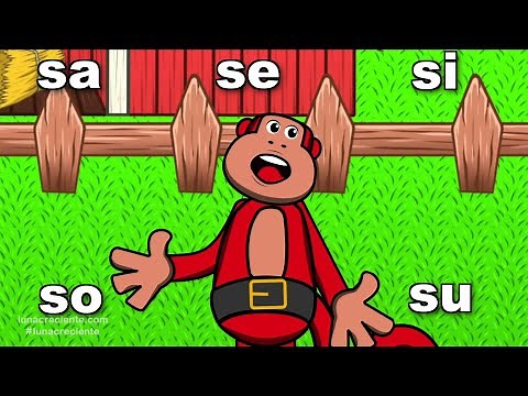 ¿Un Mono Que Habla? sa se si so su Aprendamos a Leer con El Mono Sílabo
