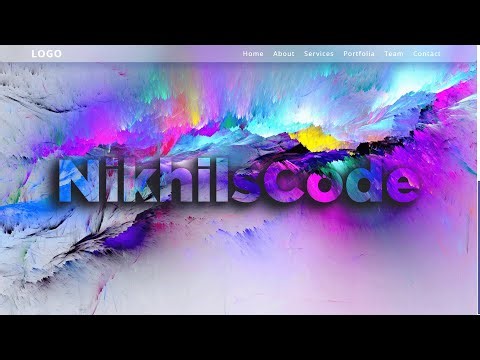 How to create a Sticky Navbar With Parallax Effect using HTML CSS JavaScript ‪@NikhilsCode‬