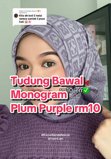 Tudung Bawal Monogram: Cantik Dan Mewah Dengan Harga RM10