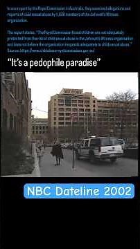 CSA + Jehovah’s Witnesses= a massive coverup. This is from a 2002 Dateline episode PART 1