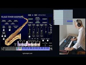 VG Jazz Tenor Saxophone Virtual Instrument. Works with MIDI, wind, breath controllers. VST AU plugin