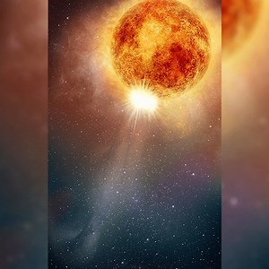 Betelgeuse is one of the brightest and closest stars in our night sky. 🌟 But last fall, astronomers noticed the star dimming dramatically. Ultraviolet observations from Hubble suggest that the unexpected dimming was probably caused by a large amount of superhot material ejected into space. The material cooled and formed a dust cloud that blocked the starlight coming from about a quarter of Betelgeuse's surface! Learn more: https://go.nasa.gov/3amX22k Illustration credit: NASA, ESA, and E. Wheat