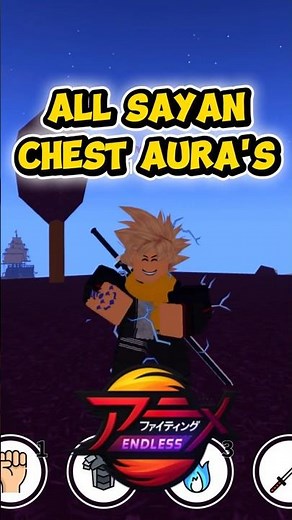 All The Sayan Chest Auras | Anime Fighting Simulator Endless