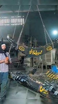 Making leaf spring suspension in Factory #shorts #trending #leafspring