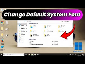 How to Change Default System Font on Windows 10/11 | Windows ka Default Font Kaise Change Kare