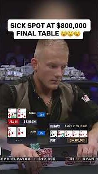 Can He FOLD a STRAIGHT!? 😱 #wpt #poker #shorts