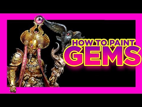 👉How to paint; GEMS 💎 / PAINTING TUTORIAL on MINIATURES (WARHAMMER) - The Easy Way by Sergio Calvo!