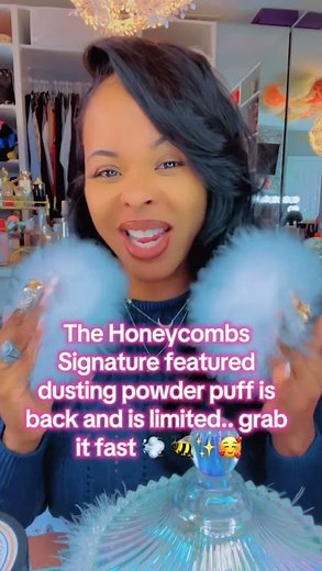 We only make these beautiful, handmade feathered dusting powder puffs available once per year if you