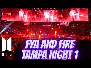 ARMY Goes Wild For BTS "FYA" "Fire" Mashup Tampa Fan Cam Live