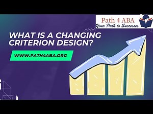 What is a changing criterion design in ABA?
