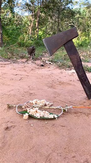 Boar Trapping on Instagram: "Best Quick Powerful Wild Pig Trap Make By Axe #reelvideo #wildpig #Wildboar Trapping"