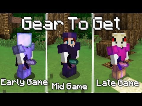 Hypixel SkyBlock Early Game, Mid Game, and Late Game gear progression (what gear to get)