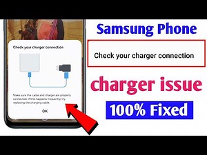 How to fix check your charger connection in Samsung | check your charger connection fix | Sumsung