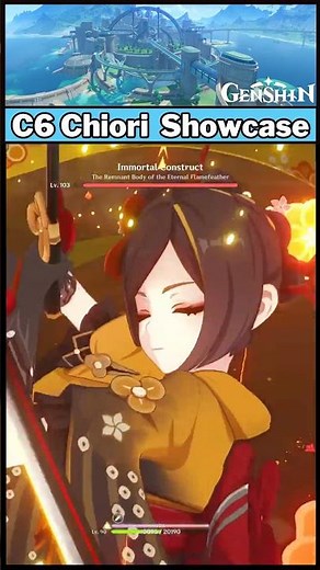 C6 Chiori Showcase - Immortal Construct SHIELD SHREDDED | Genshin Impact