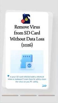 Remove Virus from SD Card Using Your PC(Safe Methods)#sdcard #virus