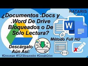 Documentos y Word De Drive Bloqueados o De Solo Lectura ||SOLUCIÓN DEFINITIVA
