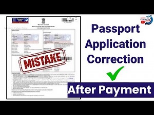 Passport Application Form Correction | Secret Revealed |