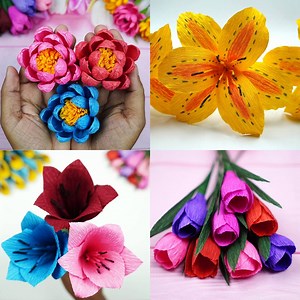 451K views · 7.9K reactions | Easy and Beautiful Crafts - Paper Flower Making Tutorial - DIY Home Decorations Crafts With Paper | Creative Art & Craft Ideas | Facebook