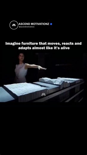 Business | AI technology | News on Instagram: "TRANSFORM is a groundbreaking dynamic furniture concept developed by MIT Media Lab’s Tangible Media Group. Using advanced shape-display technology, this table literally shifts and morphs in real time—reacting to touch, motion, and live data. It blurs the line between the digital and physical, turning flat surfaces into living, responsive environments. Both a functional table and a kinetic sculpture, TRANSFORM represents the vision of Radical Atoms—w